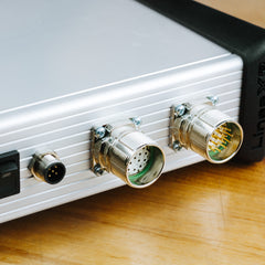 Linea X3 Encoder Tester Front View on Workbench with Wood Countertop