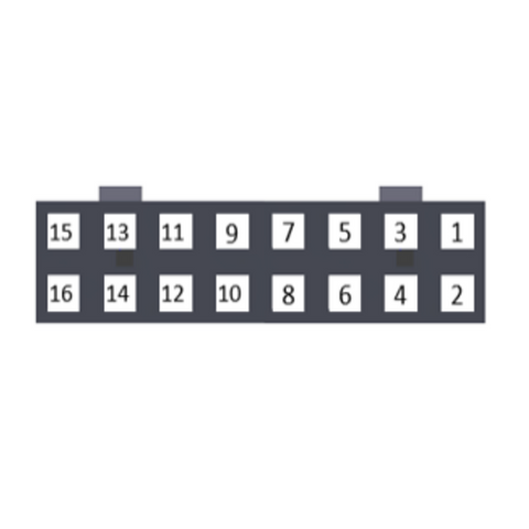 16 Position 2 Row DF11 Hirose