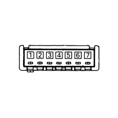 7 Position 1 Row DF13 Hirose