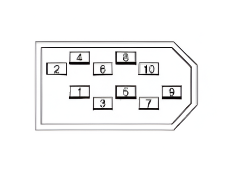 10 Position 2 Row SCR 3M