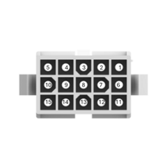 15 Position Matrix Row Mini-Universal MATE-N-LOK TE Connectivity