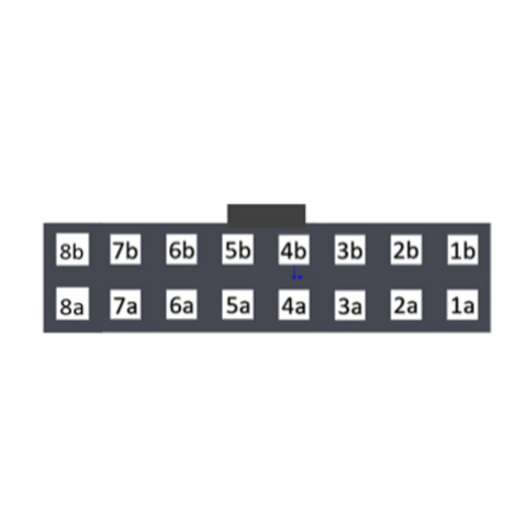 16 Position 2 Row Milli-Grid Molex