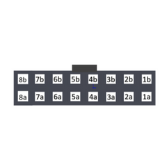 16 Position 2 Row Milli-Grid Molex