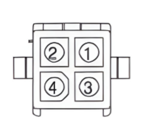 4 Position 2 Row Mini-Universal MATE-N-LOK TE Connectivity