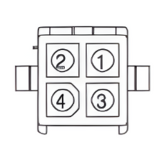 4 Position 2 Row Mini-Universal MATE-N-LOK TE Connectivity