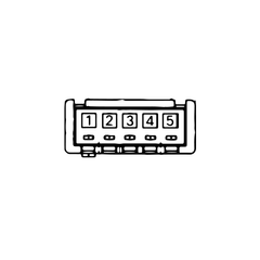 5 Position 1 Row DF13 Hirose