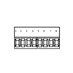 8 Position 1 Row BL3.5 Weidmuller