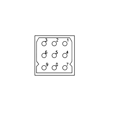 9 Position Matrix Row SMS Souriau