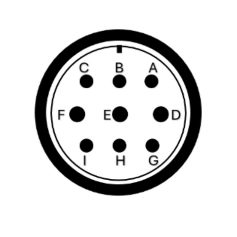 9 Position Size 24 MS-Threaded Amphenol
