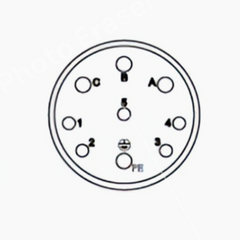 9 Position Size M15 DIN TE Connectivity Connector