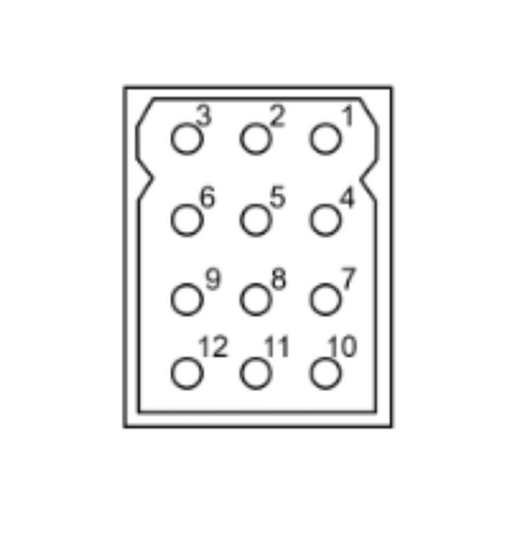 12 Position Matrix Row SMS Souriau