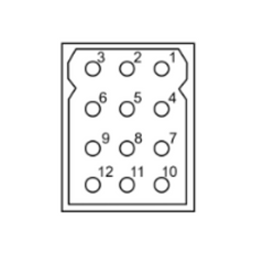 12 Position Matrix Row SMS Souriau