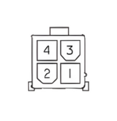 4 Position 2 Row Mini-Fit Jr. Molex